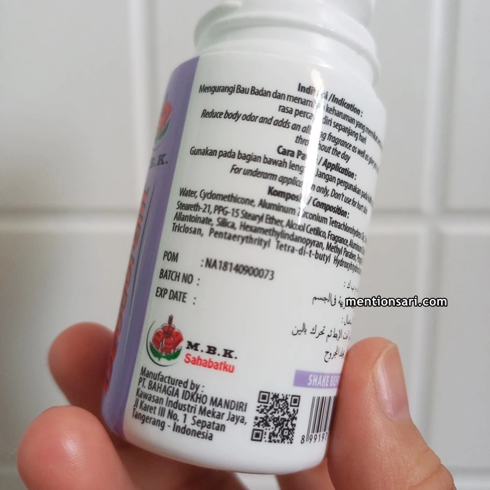deodoran antiperspiran mbk